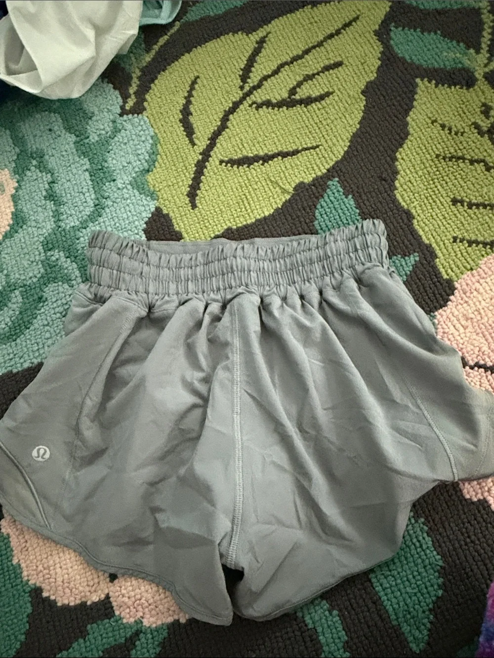 lululemon athletica Grey Women's Athletic Shorts with Wide Elastic Waistband